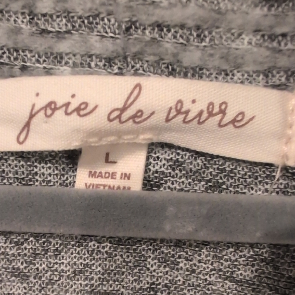 Joie de Vivre Gray Knit Open Cardigan - Picture 3 of 6